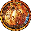 4pcs Diamond Painting -DIY Round Drill Autumn Pumpkin