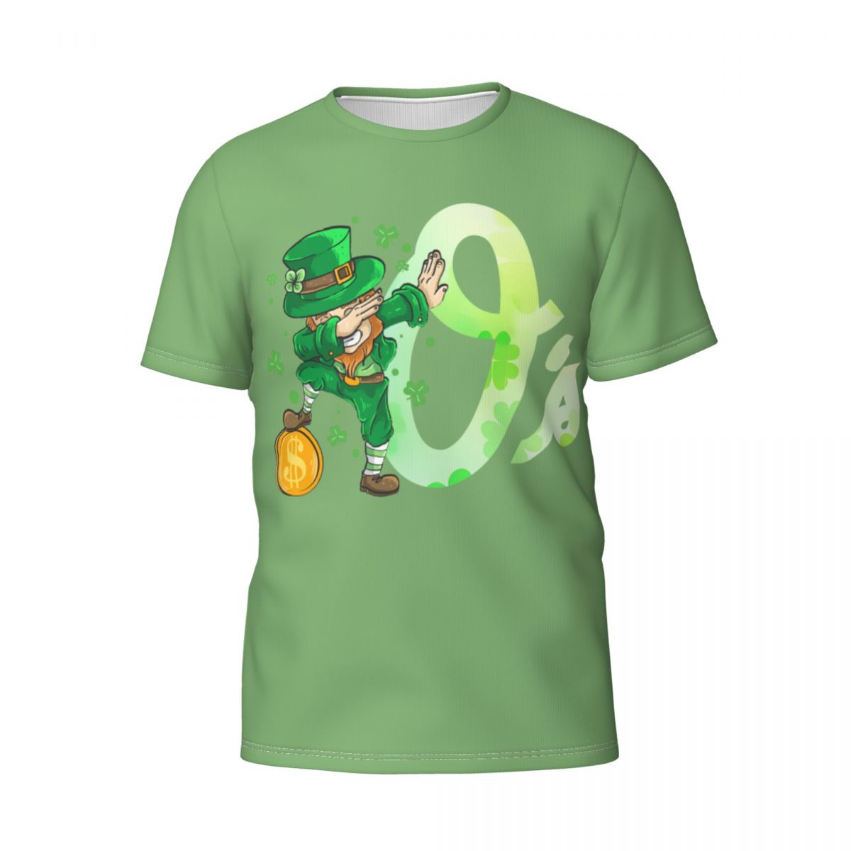 Baltimore Orioles St Patrick's Day Dabbing Leprechaun Men's Short Sleeve Shirt