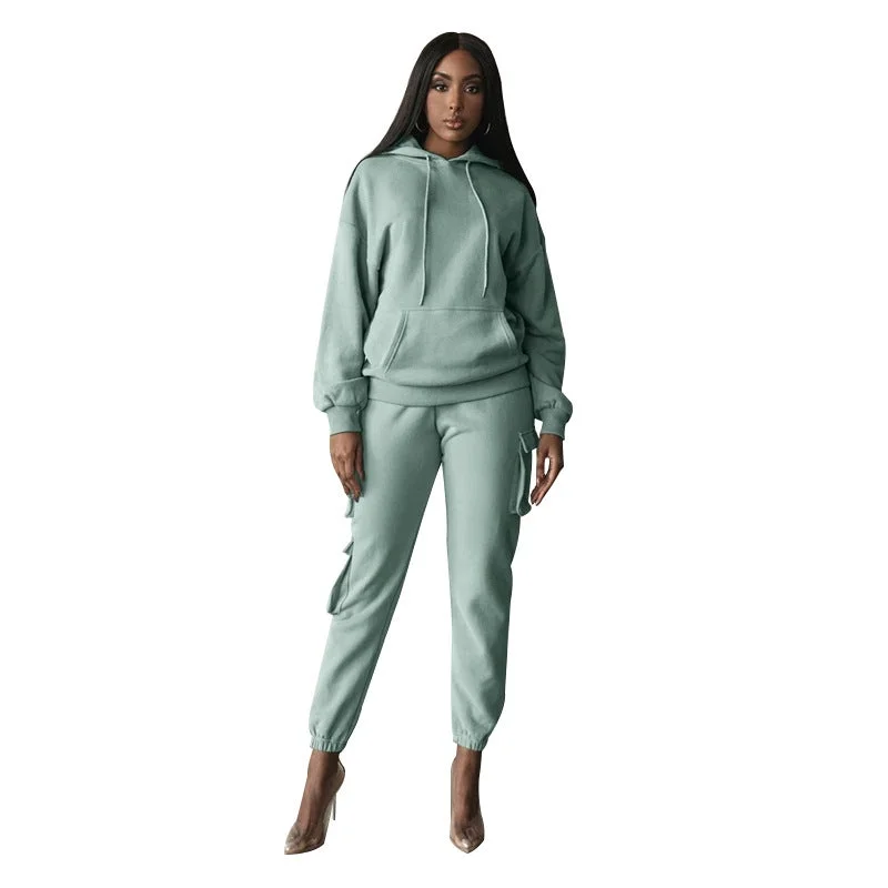 Sweatshirt And Track Pants Set For Women