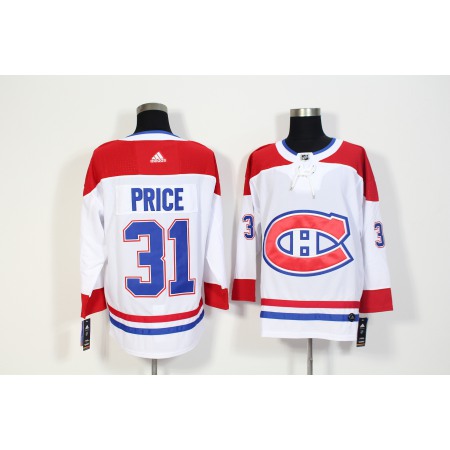 Men's  Montreal Canadiens #31 Carey Price White Stitched NHL Jersey