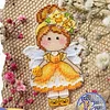 Daffodils DIY Cross Stitch Kit 14CT Thread Art Needlework Fridge Magnets 7x11cm tapestrymarket