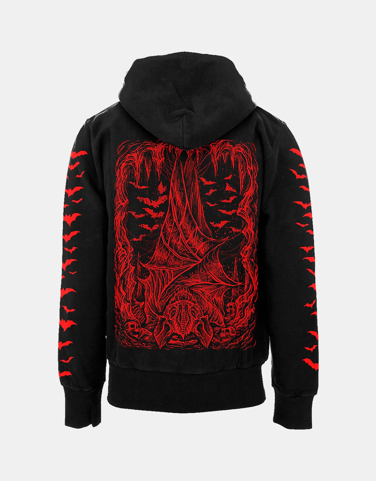 Satan Bat Wing Print Sweatshirt / TECHWEAR CLUB / Techwear