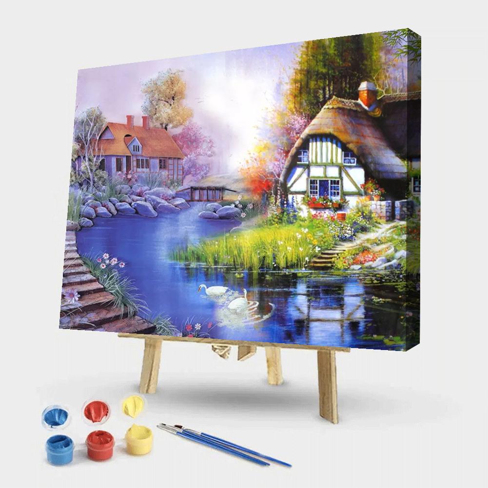 

50*40CM - Paint By Numbers - Rural Beauty, 501 Original