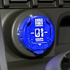 Original Push Start Button Cover, Metal Mecha Car Engine Start Stop Button Protector, Cool Car Accessories Interior Decor Sticker Decals Motorcycle Key Ignition Switch Cover, Blue