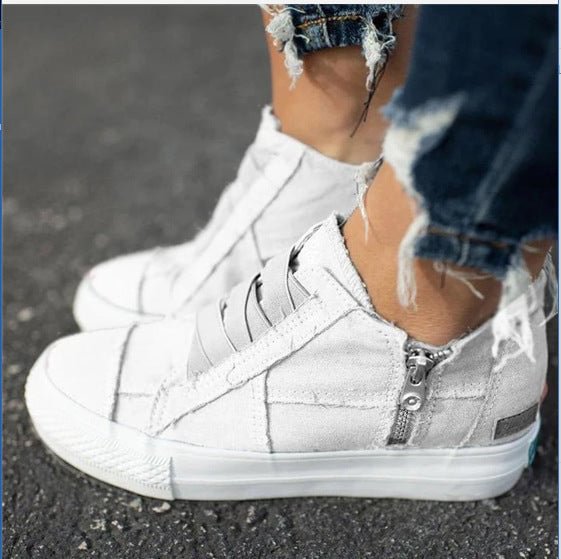 Wash Casual Shoes with Elastic Plate Shoes