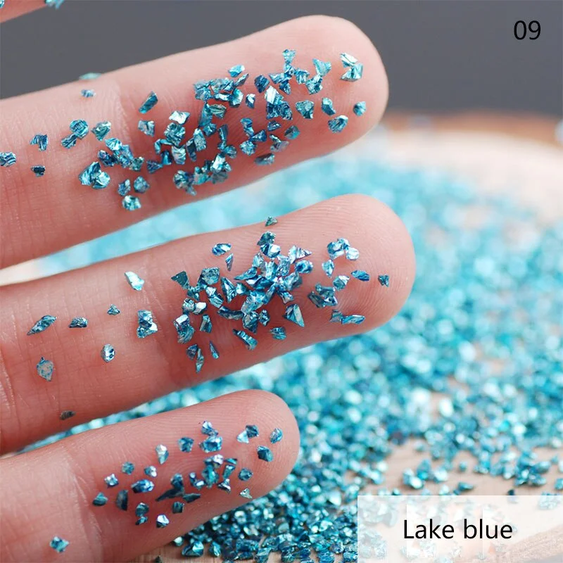 50G/bag of Nail Art Stone Jewelry DIY Electroplated Crystal Glass Irregular Crushed Stone Japanese Nail Art Decoration