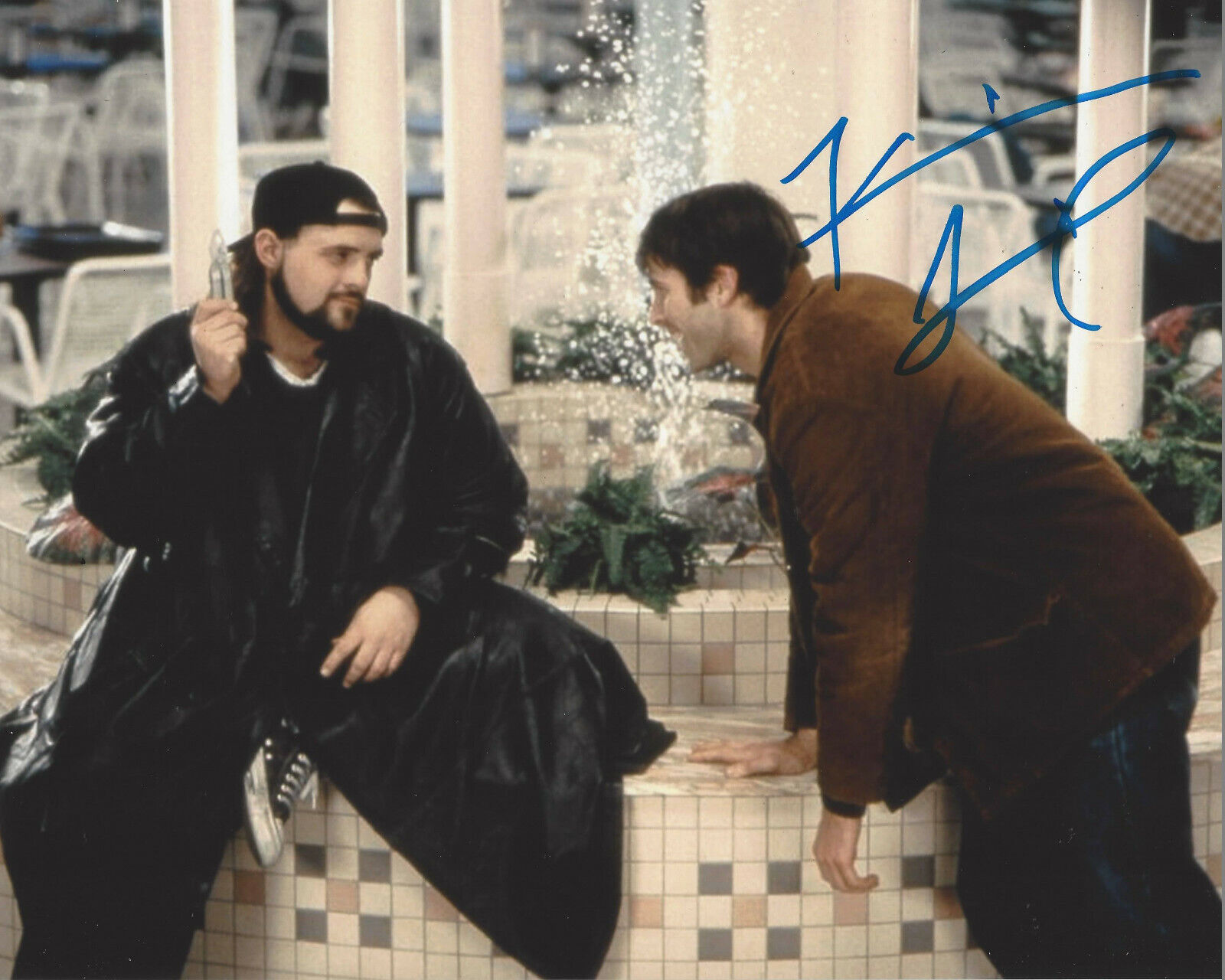 DIRECTOR KEVIN SMITH SIGNED AUTHENTIC 'MALLRATS' 8x10 Photo Poster painting w/COA ACTOR PROOF