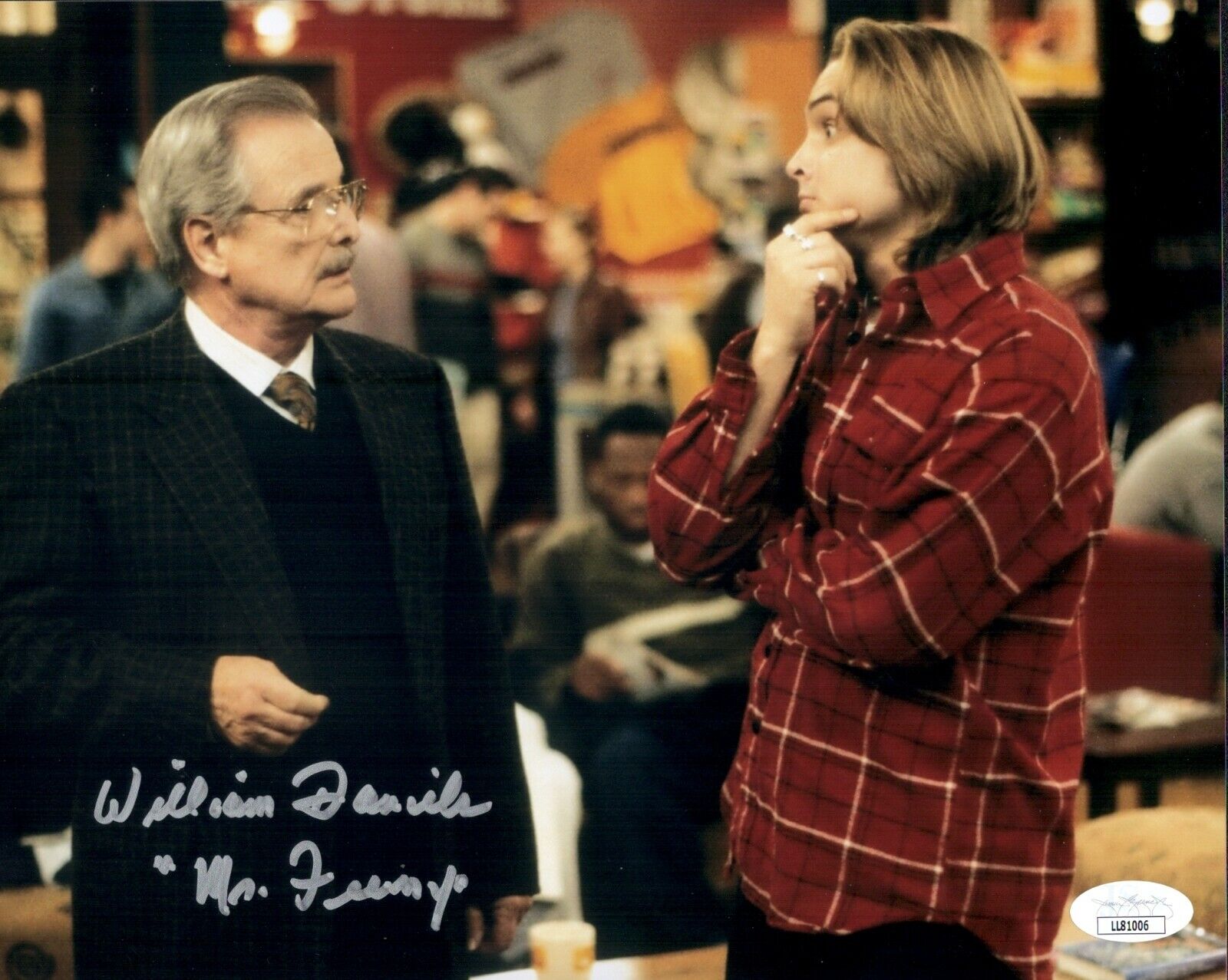 William Daniels Signed Mr. Feeny BOY MEETS WORLD 8x10 Photo Poster painting Autograph JSA COA