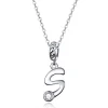 Vintage Letter A to Z Pendant Necklace 925 Sterling Silver 