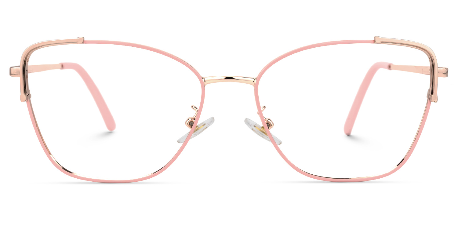 Farida Rosa-Gold Schmetterling Brille Rosa-Gold