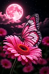 Luxury AB Velvet Diamond Painting Kit - Flower Butterfly