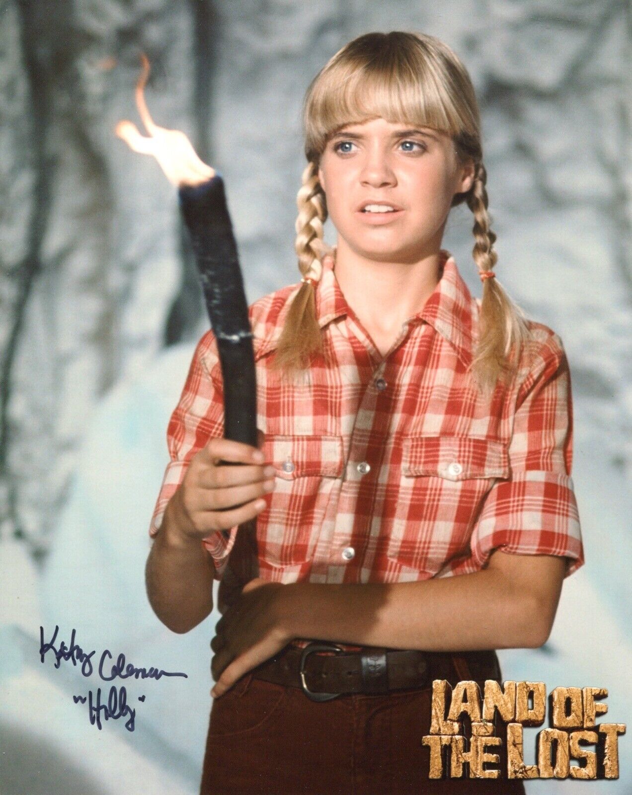 LAND OF THE LOST 8x10 Photo Poster painting signed by actress Kathy Coleman IMAGE No2