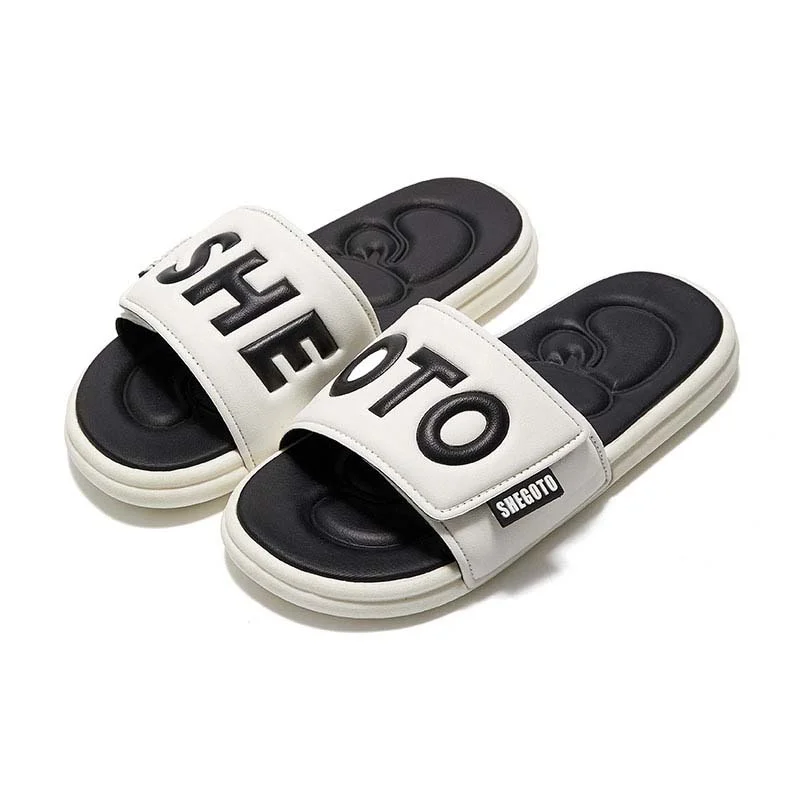 Letclo™ Summer Velcro Upper Letter EVA Slippers letclo Letclo