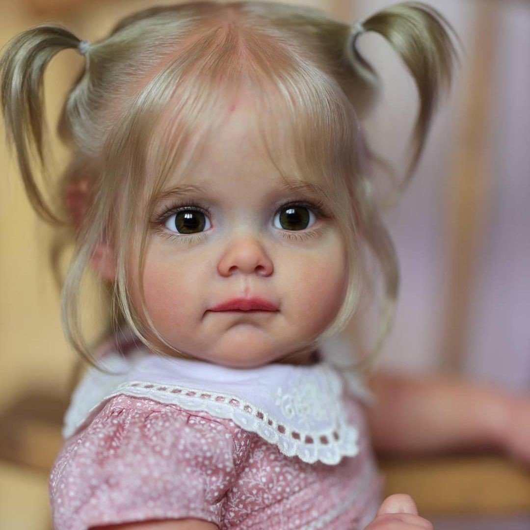 Realistic Authentic Reborn Baby Girl Dolls With Blonde Hair Beautifully Handcrafted Maggi