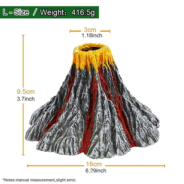 Aquarium Volcano Ornament Air Pump