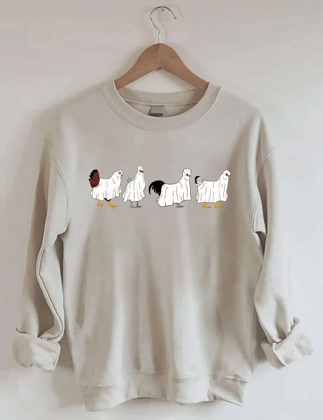 Halloween Ghost Chicken Sweatshirt