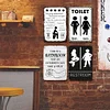 4pcs - Bathroom Not An Internet Cafe Shit & Split - Vintage Metal Signs(8*12Inch)
