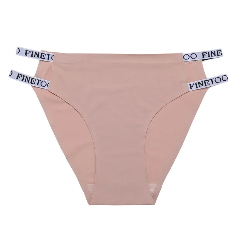1/2PCS Briefs Panties Women's Underwear Sexy Seamless Panties Female Underpants Pantys Strap Low-raise Briefs Finetoo Lingerie