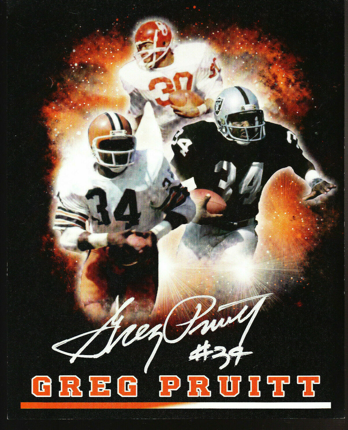 Greg Pruitt Autographed Signed 8x10 Photo Poster painting ( HOF Browns ) REPRINT