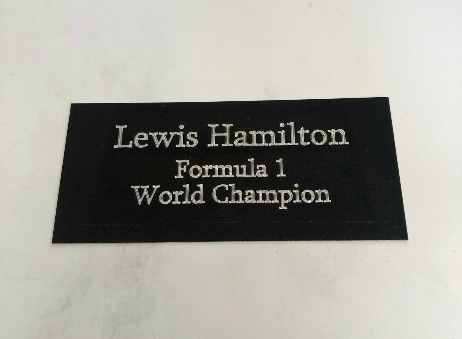 Lewis Hamilton Formula 1 - 110x50mm Engraved Plaque Plate for Signed Photo Poster painting Frame