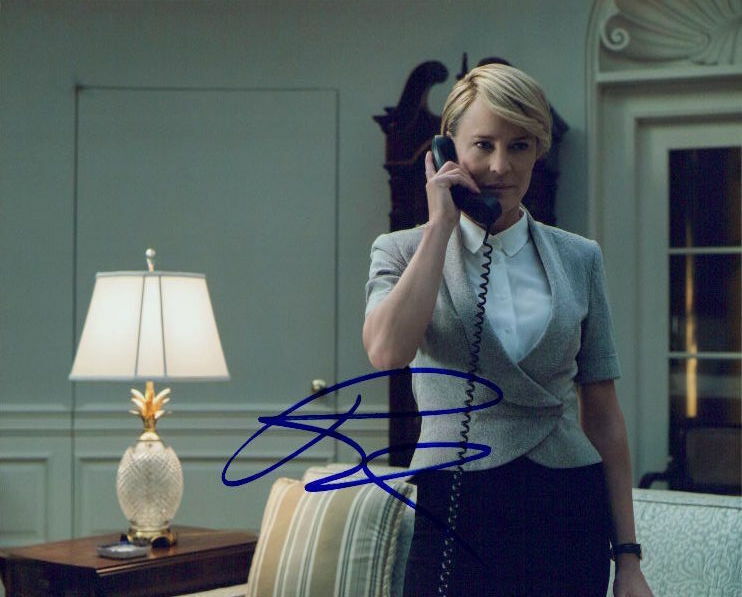 Robin Wright (House of Cards) signed 8x10 Photo Poster painting COA
