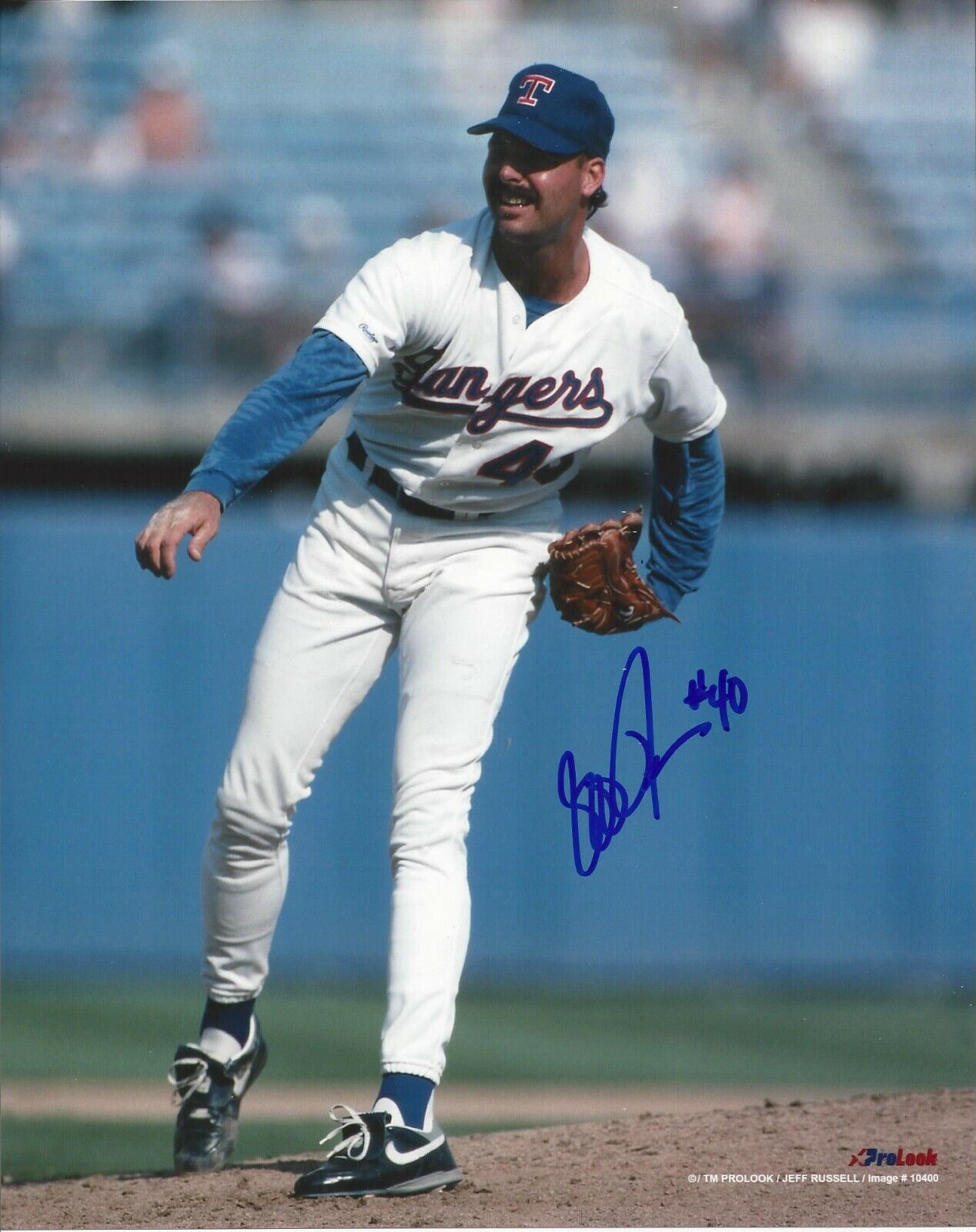 Jeff Russell Autographed 8x10 Texas Rangers#1