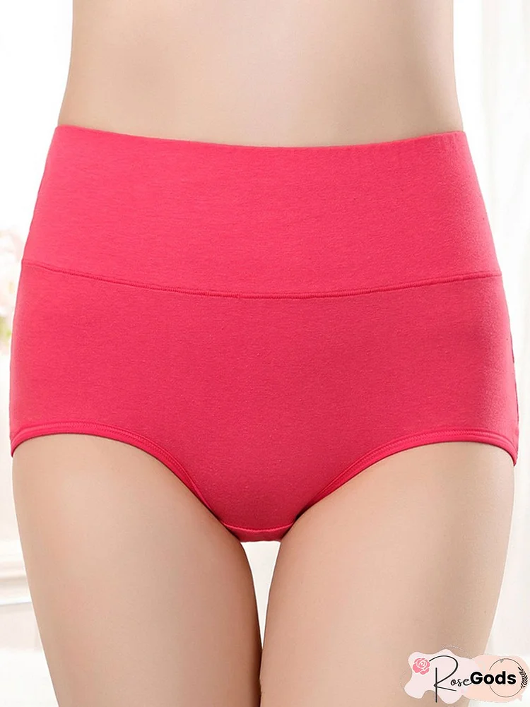 Cotton Breathable High Waist Briefs