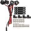 RC Car LED Lights Headlight Spotlight for 1/10 RC Crawler Car Axial SCX10 D90 Traxxas TRX4 TRX6 CC01 Redcat Gen8 Parts (2 Lights B with Switch)