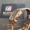 Cartier Santos Large Skeleton WHSA0016 Rose Gold Hand Wind 40mm Super Clone