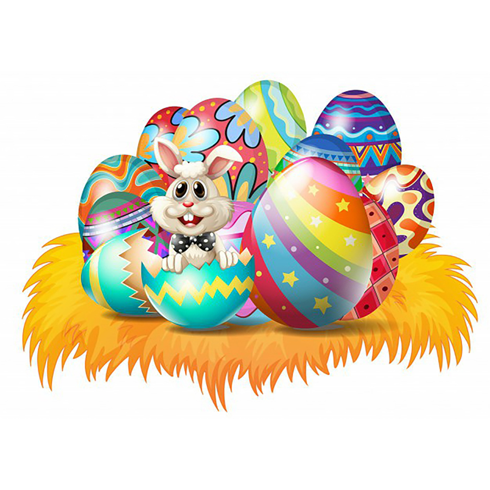 

Easter Bunny And Easter Eggs-Round Drill Diamond Painting-40*30CM, 501 Original