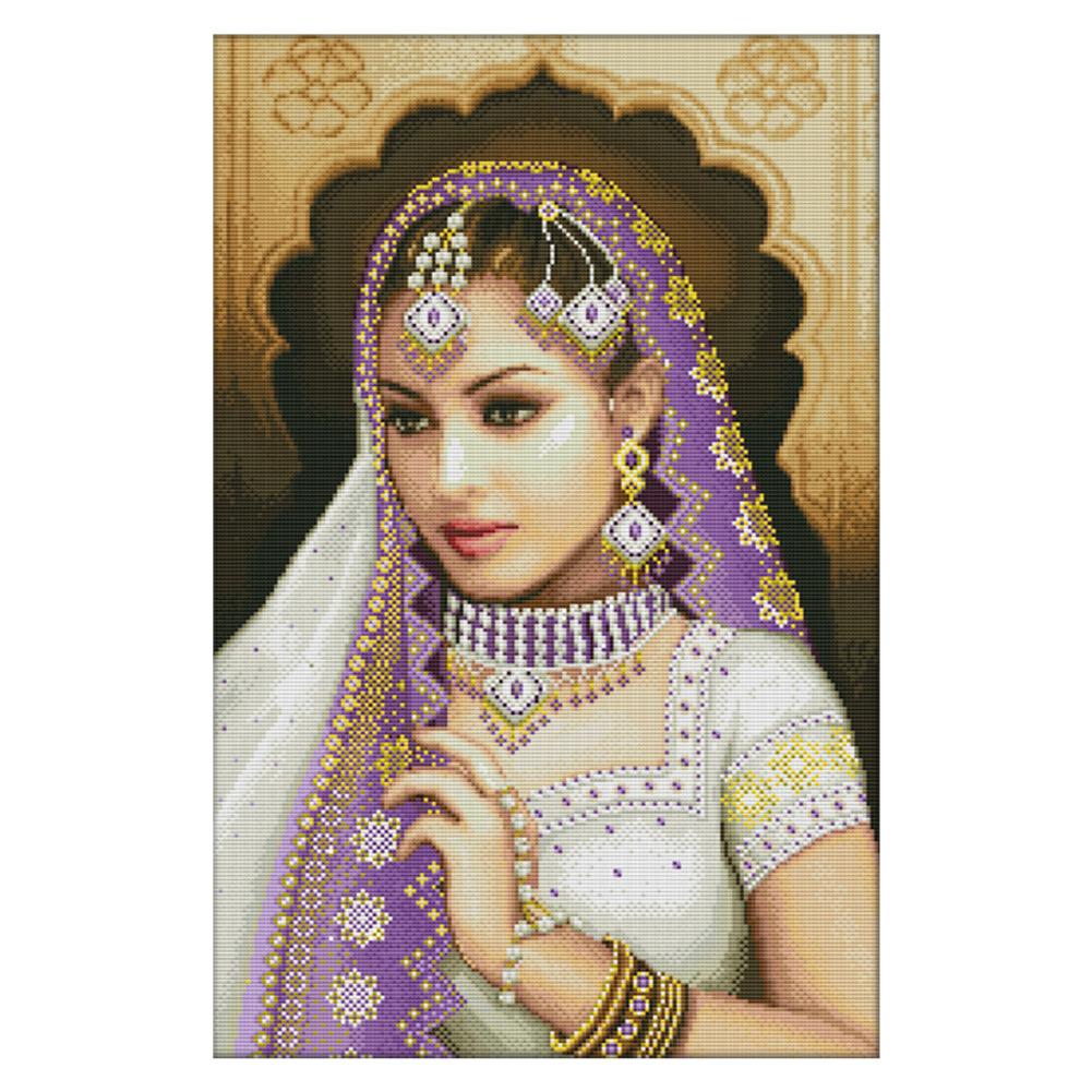 

Oriental Beauty - 14CT Stamped Cross Stitch - 55*38cm, 501 Original