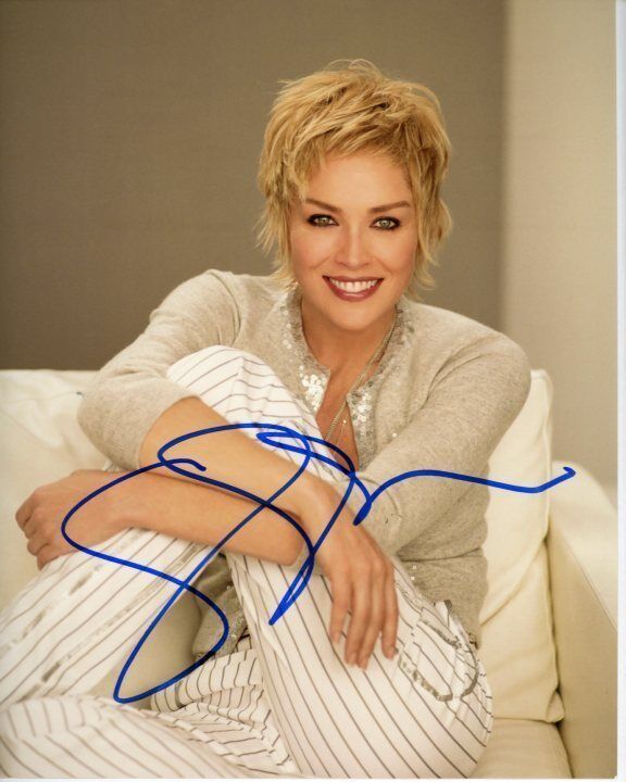 SHARON STONE Signed Autographed Photo Poster painting