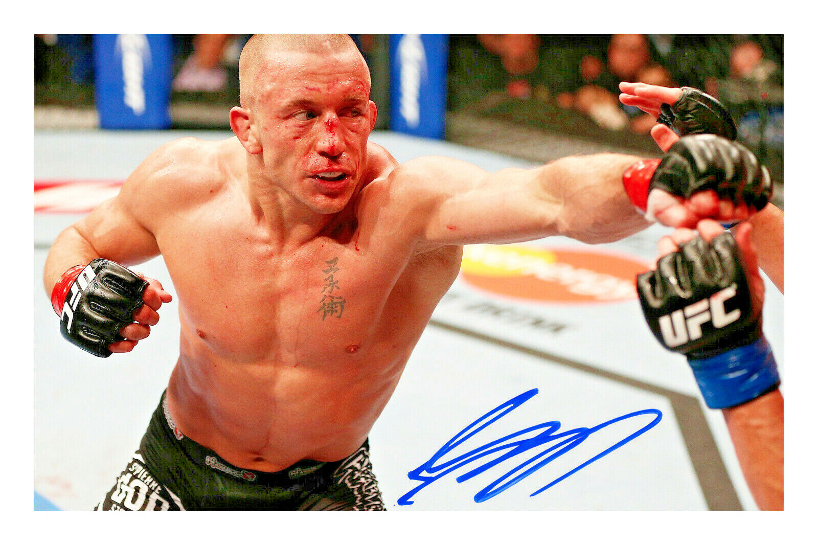 Georges St Pierre Signed A4 Autograph Photo Poster painting Print GSP UFC