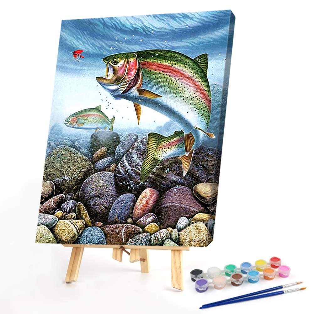

40*50CM - Paint By Numbers - Fish, 501 Original
