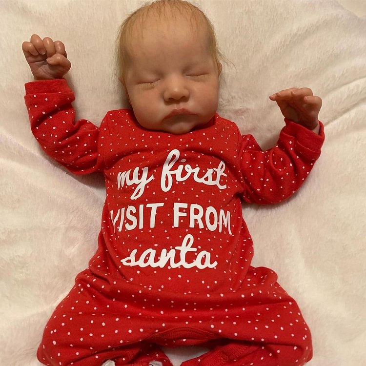  [Flash Sale]20" Handmade Lifelike Reborn Silicone Sleeping Toddlers Baby Boy Dolls Chuck with hand-rooted hair - Reborndollsshop®-Reborndollsshop®