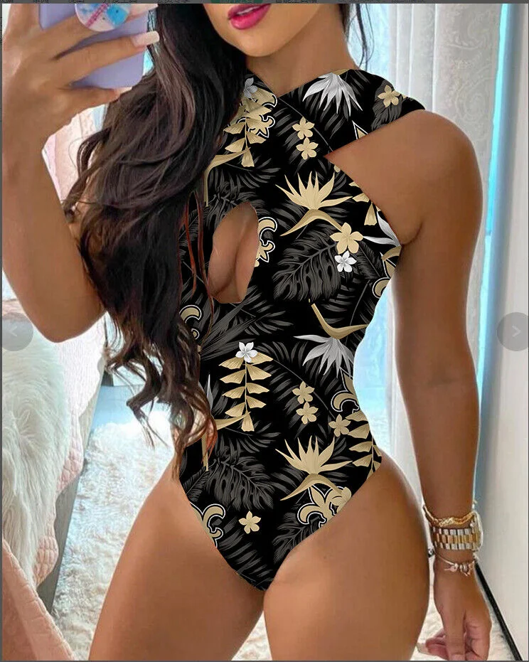 New Orleans Saints
Limited Edition Criss Cross Sexy One-Piece Swimsuit