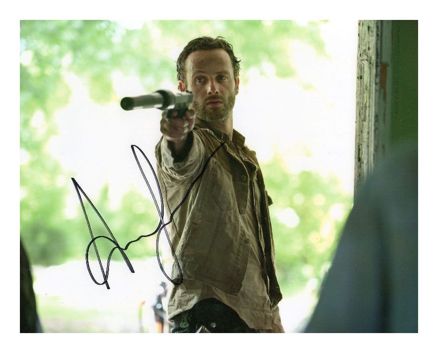 ANDREW LINCOLN - THE WALKING DEAD AUTOGRAPHED SIGNED A4 PP POSTER Photo Poster painting PRINT 2