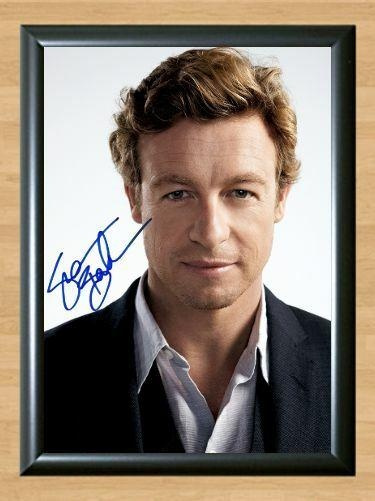 The Mentalist Simon Baker Signed Autographed Photo Poster painting Poster Print Memorabilia A4 Size