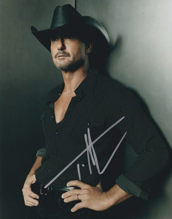 Tim McGraw signed 8x10 Photo Poster painting in-person