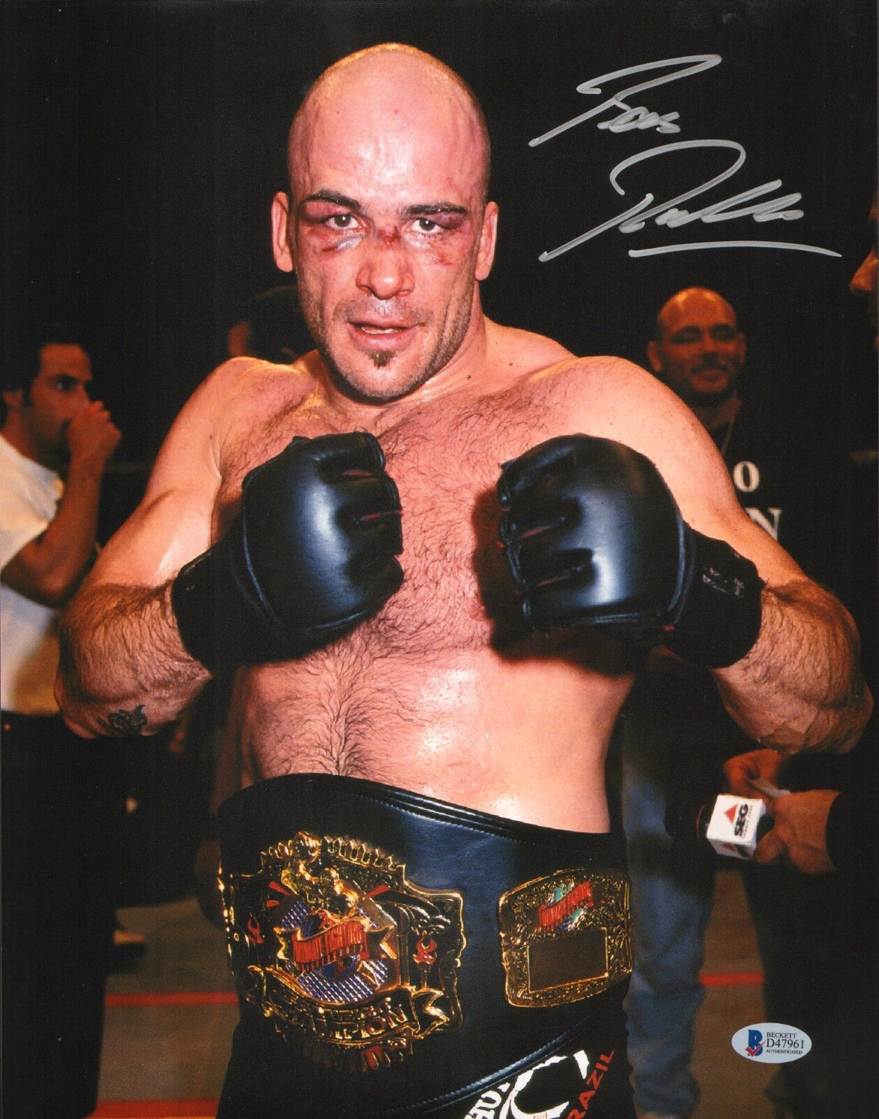 Bas Rutten Signed 11x14 Photo Poster painting Beckett COA UFC 18 20 Pancrase Picture Autograph 6