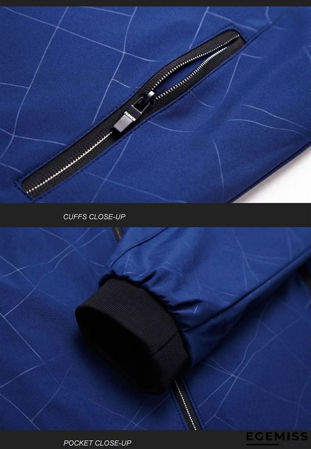 Men Brand Bomber Jacket Business Casual Stand Collar Coats New Zipper Rib sleeve Outerwear | EGEMISS