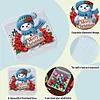 DIY Diamond Painting Aufbewahrungsbox Schneemann durchsichtiges Kunststoffgeh&auml;use f&uuml;r kleine Gegenst&auml;nde