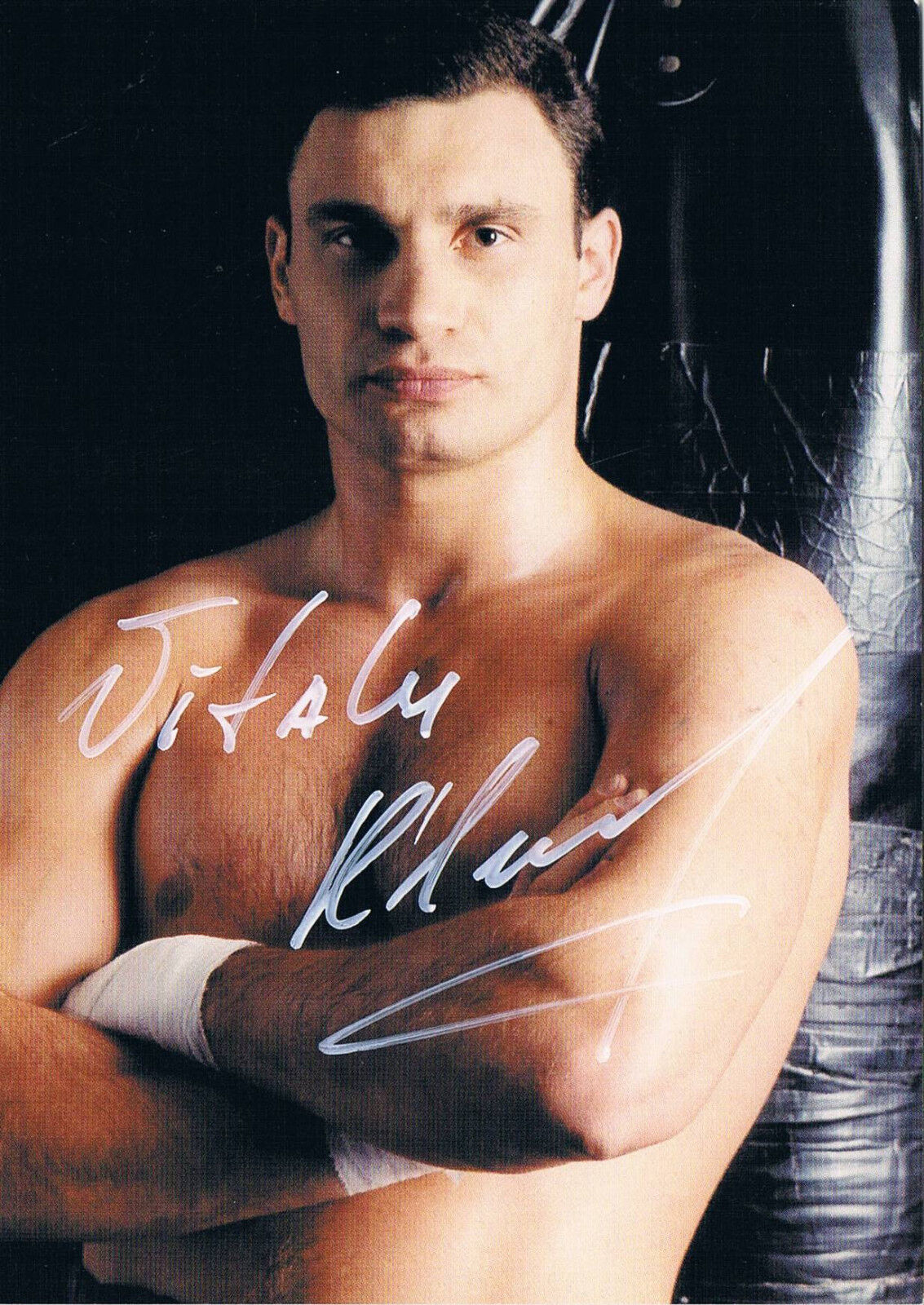 Vitaly Klitschko 1971- genuine autograph signed 4x6