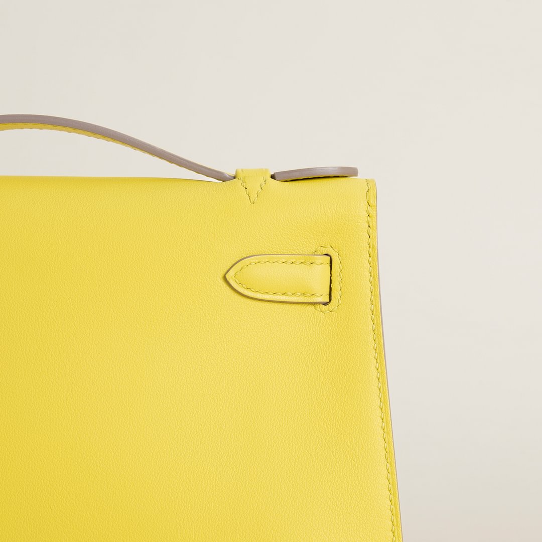 Kelly pochette Swift 9R Lime PHW