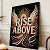 DIY Pearl Painting Rise Above for Home Wall Decor with Frame(30x40cm)