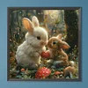 Lapin De P&acirc;ques-Perceuse Ronde Peinture Diamant-40*40Cm