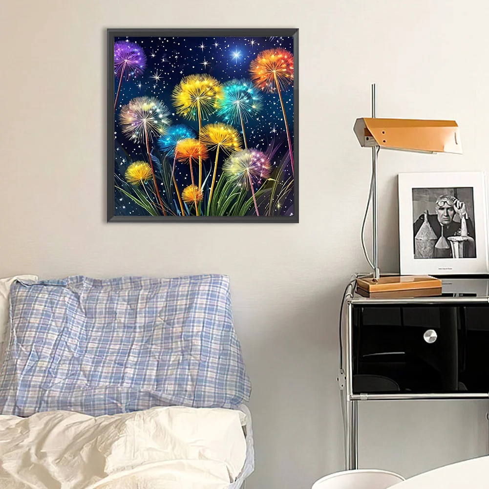 Diamond Painting - Full Round Drill - Dandelion(Canvas|30*30cm)