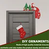 (US Local)DIY Xmas Diamond Art Door Frame Decoration Door Corner Pendants for Feiend Gifts
