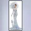 Rhinestone 5D Special Shaped Kit Dress Lady Diamond Painting DIY (YX209)