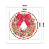Christmas Wreath - 11CT Stamped Cross Stitch - 40*40cm - Xmas